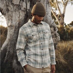 Katin Button Up Blue Large NEW